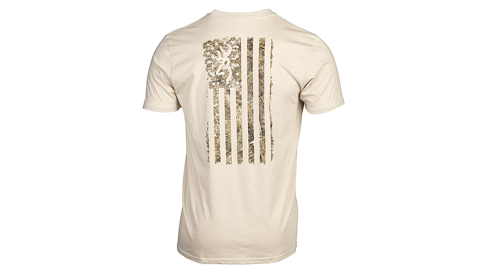 Browning Camo Flag Short Sleeve T-Shirt - Mens