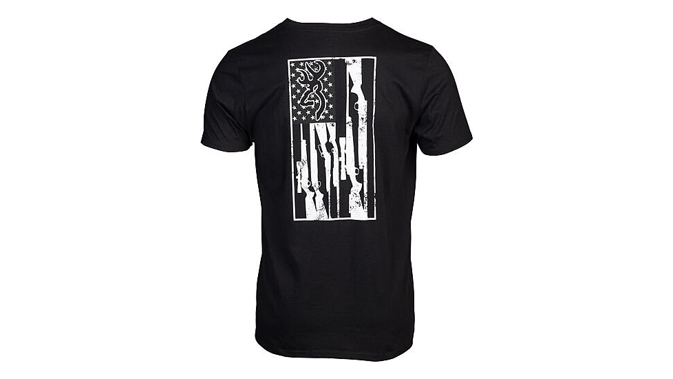 Browning Ss T-shirt Browning Legacy Flag Black Large