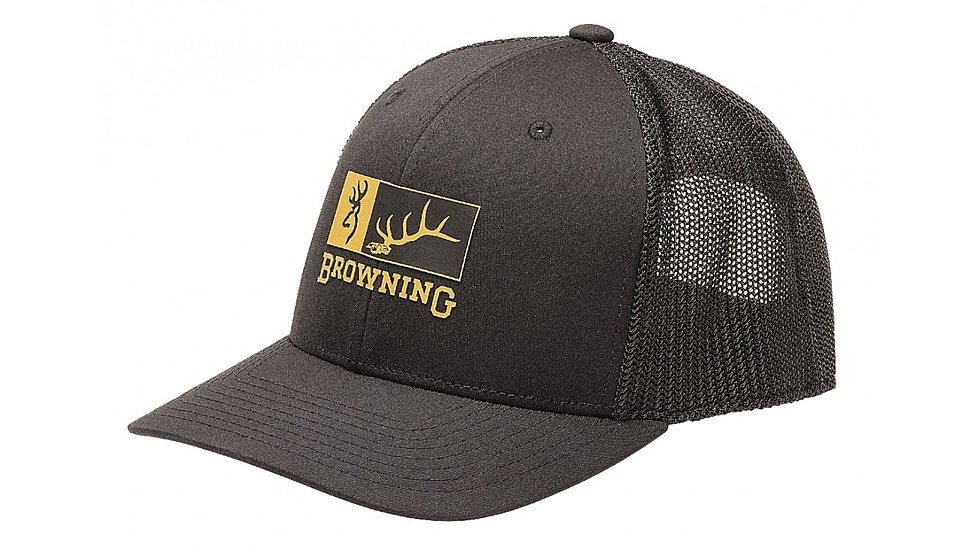 Browning Men's Cap ELK Ridge, Black/Gold, 308018991