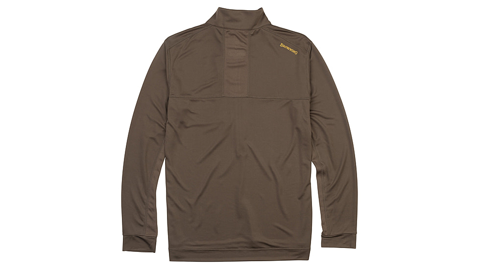 Browning Early Season 3/4 Zip Shirt - Mens, Major Brown, Small, 3010569801