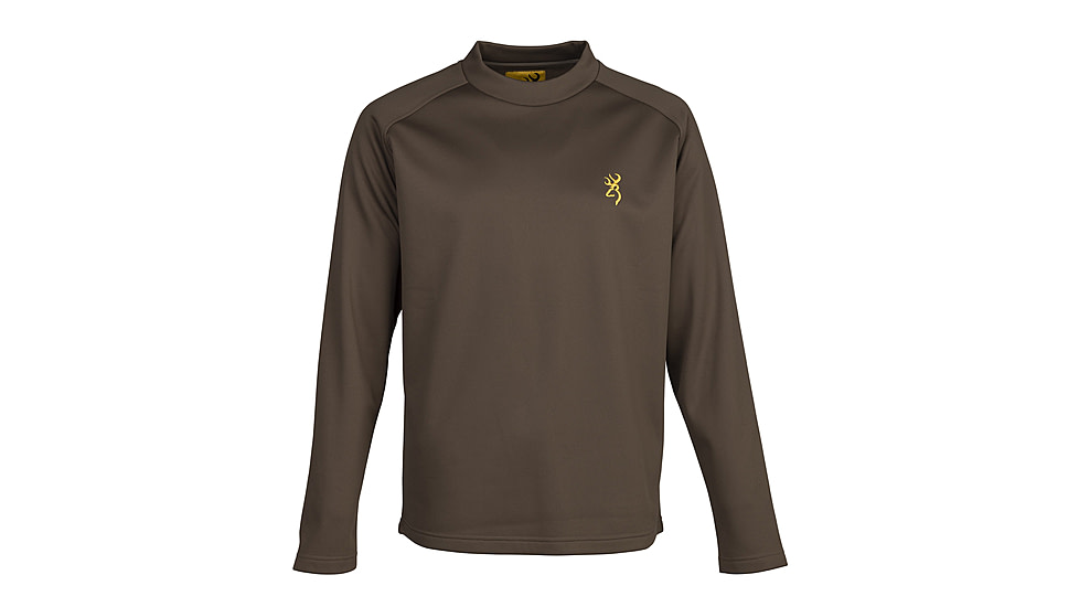 Browning Gunner Long Sleeve Baselayer Shirt - Mens, 2XL, Major Brown, 3010959805
