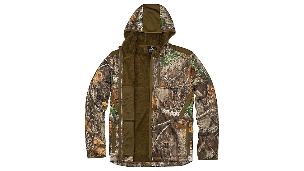 Browning High Pile Hooded Jacket - Mens, Realtree Edge, Medium, 3045466002