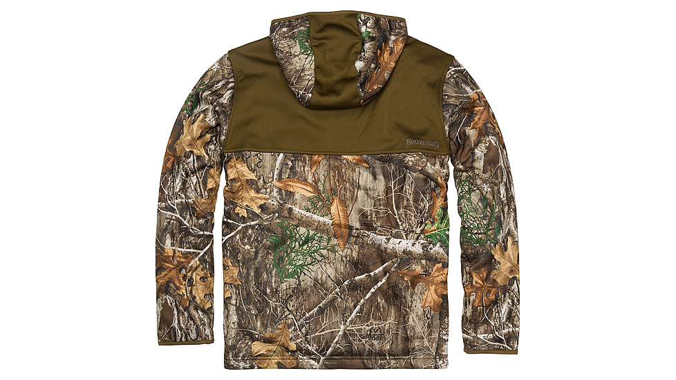 Browning High Pile Hooded Jacket - Mens, Realtree Edge, Medium, 3045466002