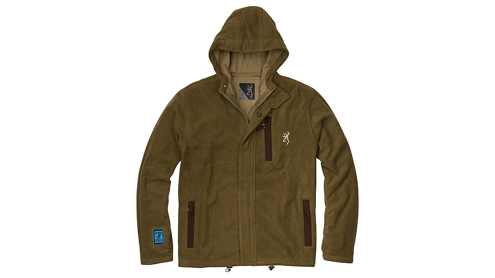 Browning Hydro-Fleece Jacket - Mens, Dark Olive, Medium, 3041218402