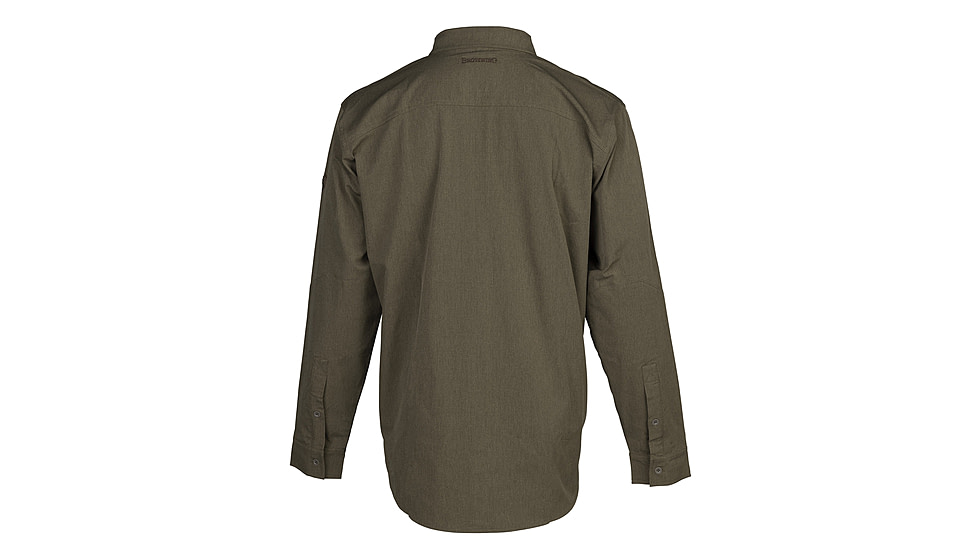 Browning Lightweight Button Down Shirt - Mens, Green, Small, 3012726401