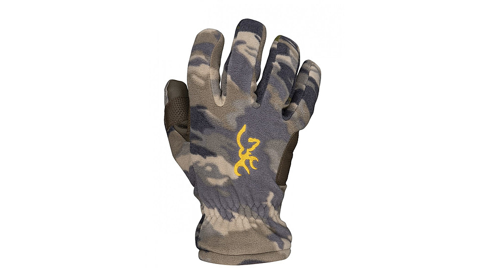 Browning Muted Fleece Gloves, Ovix Camo, Extra Large, 3070293404