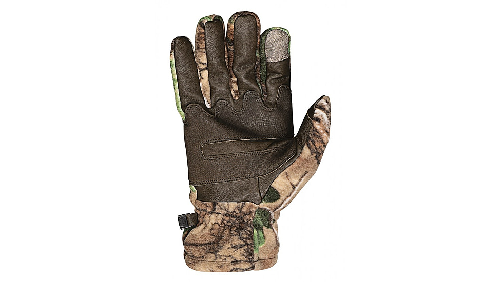 Browning Muted Fleece Gloves, RTAPS Camo, Extra Large, 3070292104