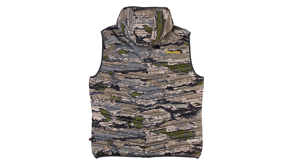 Browning Packable Puffer Hooded Vest - Mens, Ovix, Small, 3053083401