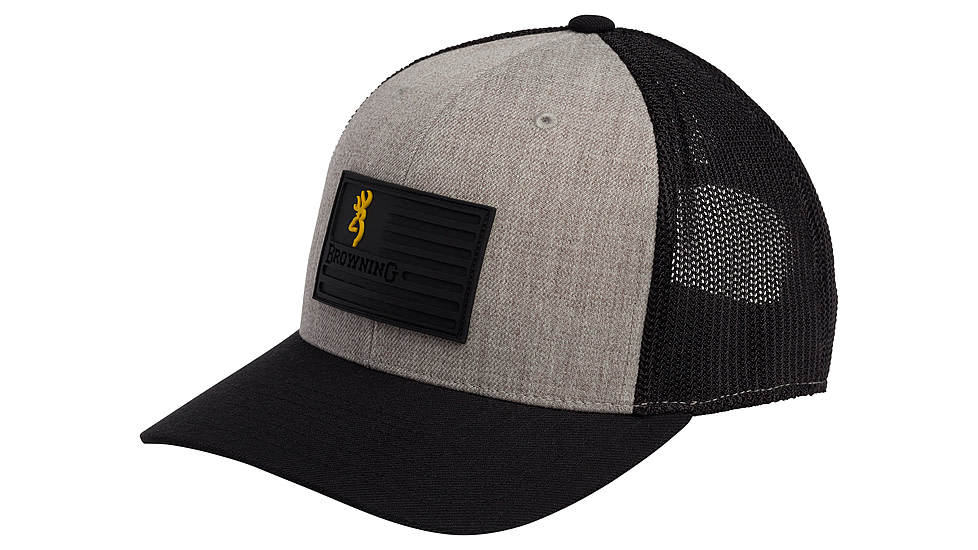 Browning Recon Flag Cap - Mens, Gray, One Size, 308033691