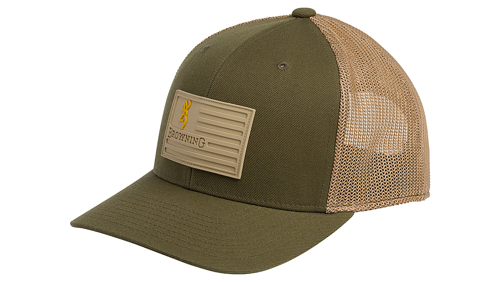 Browning Recon Flag Cap - Mens, Loden, One Size, 308033641
