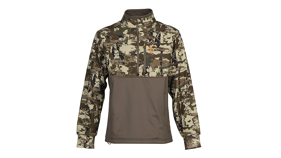 Browning Wicked Wing 1/4 Zip Smoothbore Pullover - Mens, Small, Auric, 3012473501