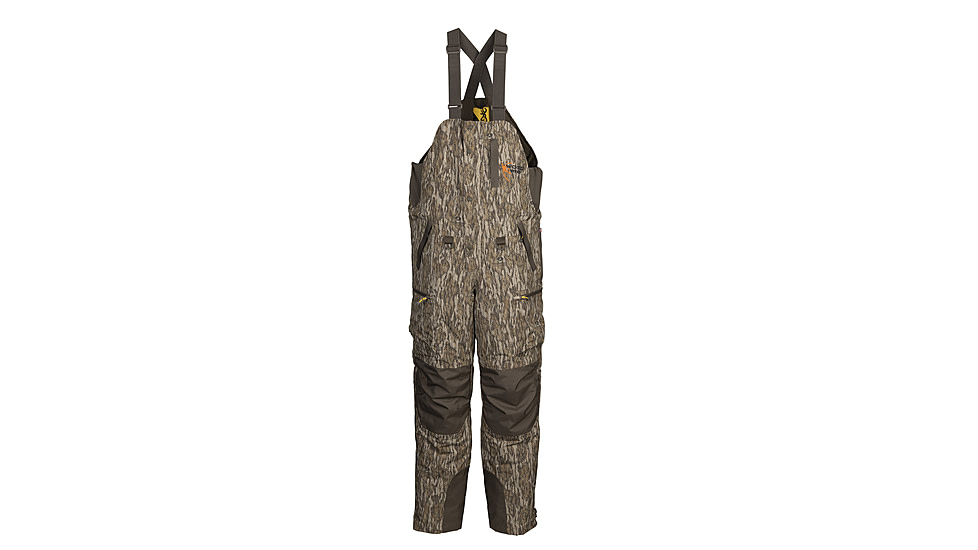 Browning Wicked Wing Waterfowl Insulated Bib - Mens, Small, Mossy Oak Bottomland, 3060011901
