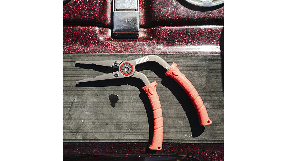 Bubba Blade Stainless Steel Pistol Grip Plier, 6.5in, Red, 1099911