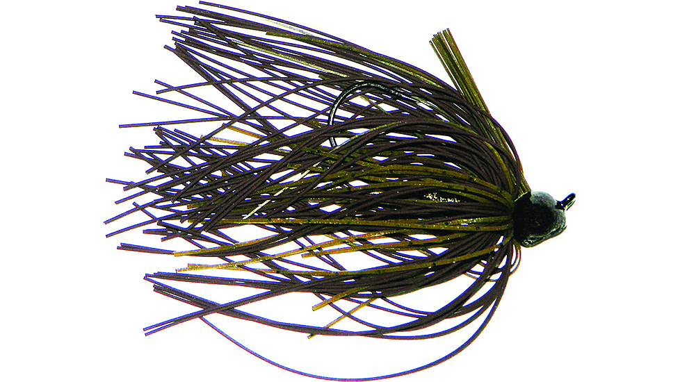 Buckeye Lures Football Mop Jig, 1/2 Oz, Green Pumpkin, BEL-FBMJGP12