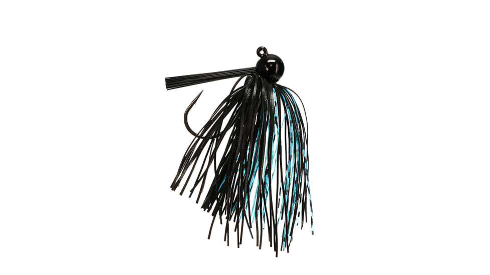 Buckeye Lures G-Man Ballin Out 2 Jig, 3/8 Oz, Black/Blue, BEL-BOJ2BB38
