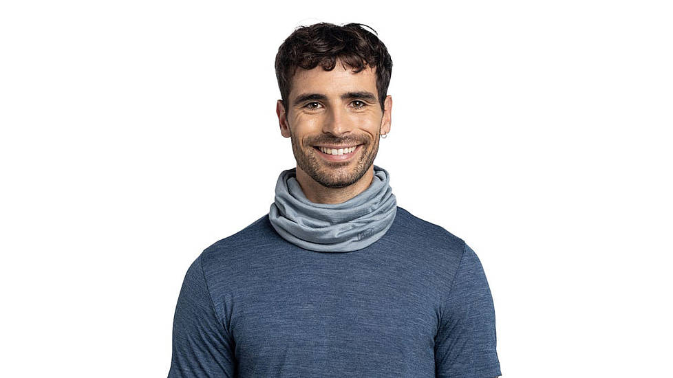 Buff Merino Lightweight Neckwear, Solid Flint, 113010.618.10.00