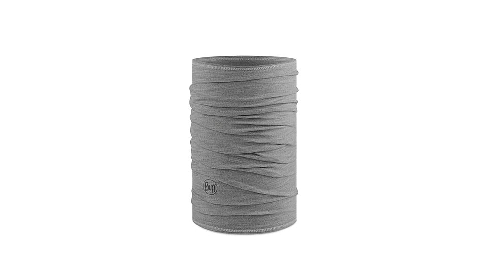 Buff Merino Lightweight Neckwear, Solid Light Grey, 113010.933.10.00
