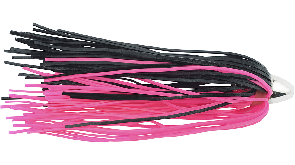 C&amp;H Lures King Buster Lure, 1/8 oz Head, Black/Pink Skirt, 2.5 in, 3 Piece, CH-KB12