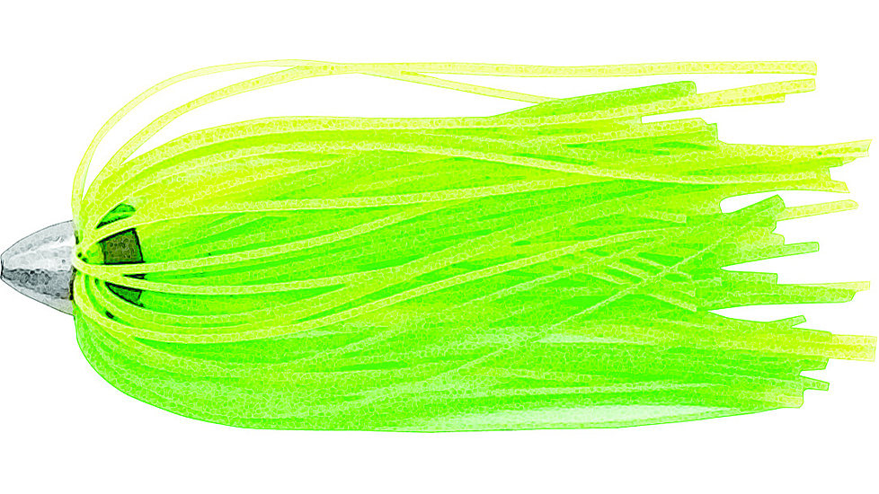 C&amp;H Lures King Buster Lure with 1/8 oz Head, Fluorescent Green/Charteuse Skirt, 2.5 in, 3 Piece, CH-KB04