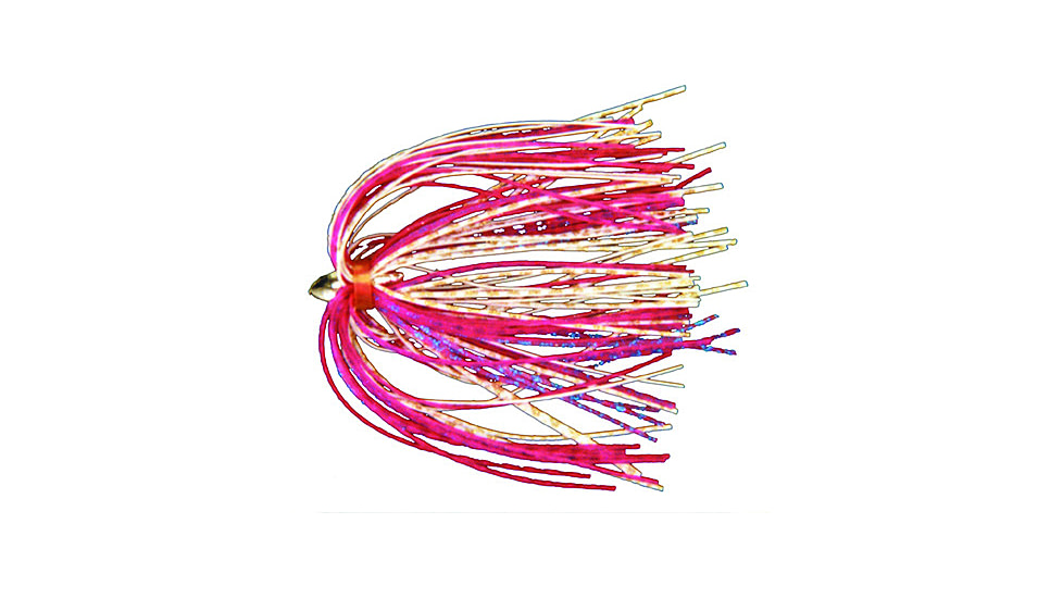 C&amp;H Lures King Buster Lure with 1/8 oz Head, Pink/White/GoldBlueFleck Skirt, 2.5 in, 3 Piece, CH-KB36