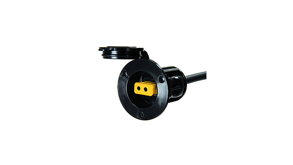 Cannon Flush Mount Power Port, Black 032532