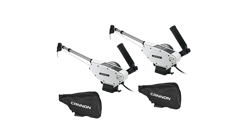 Cannon Optimum 10 BT Tournament Series Electric Downrigger 2-Pack w/Black Covers, 1902340X2/COVERS