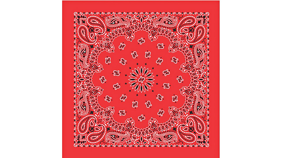 Carolina Manufacturing Bandanas Red W/hang Tag &amp; Upc B22PAI-000001 UPC