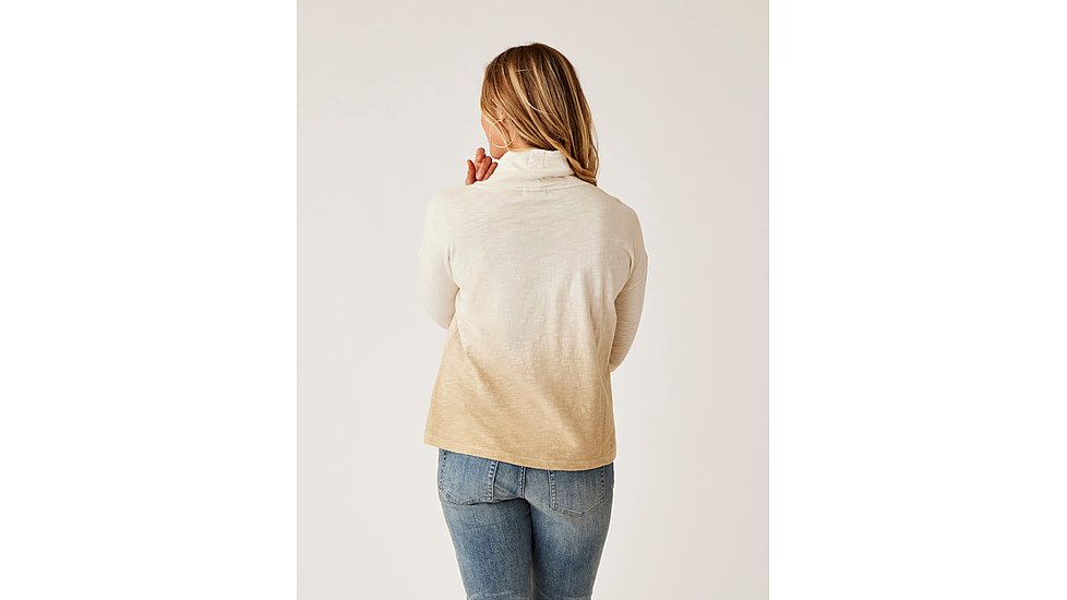 Carve Designs Bodie Funnel Neck - Womens, Lt. Khaki Ombre, Large, TKRB76-244-LG