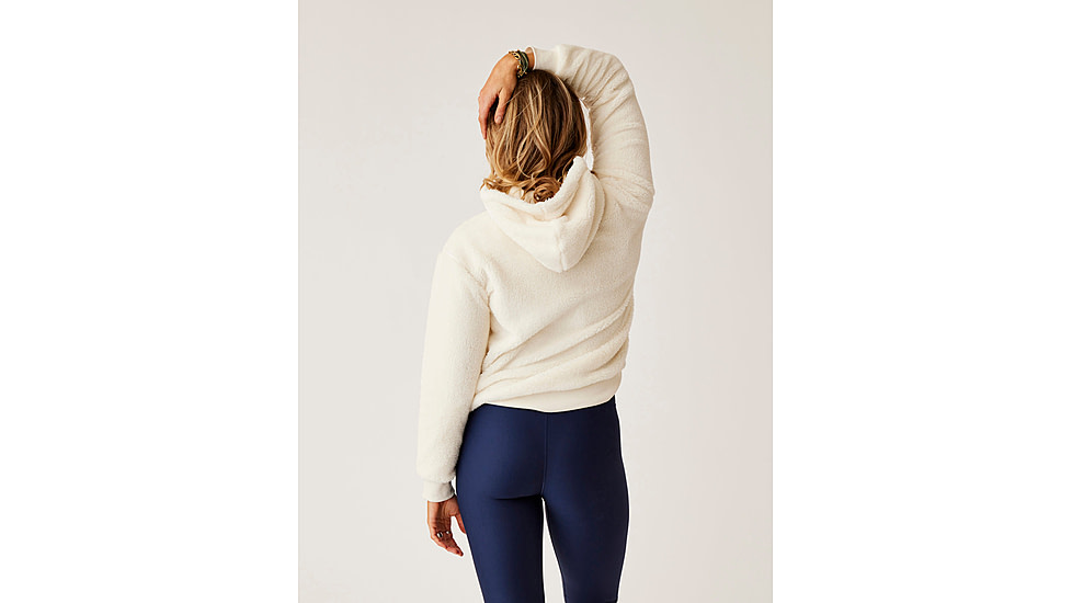 Carve Designs Brie Sherpa Hoodie - Womens, Birch, Extra Small, FLHS80-280-XS