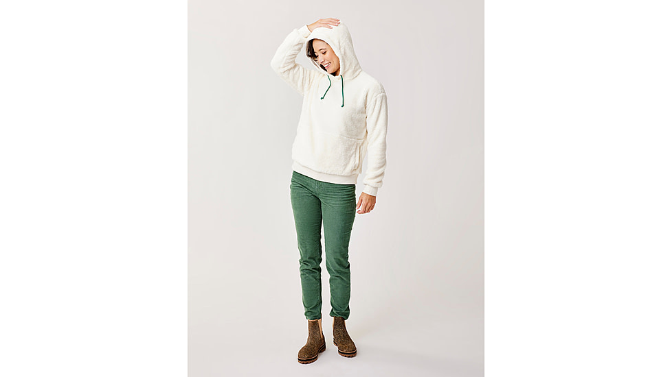 Carve Designs Brie Sherpa Hoodie - Womens, Birch, Extra Small, FLHS80-280-XS