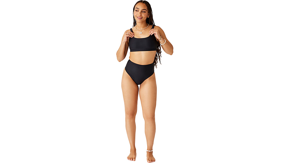 Carve Designs Lani Pocket Compression Bottom - Womens, Black, Small, BBLP10-001-SM
