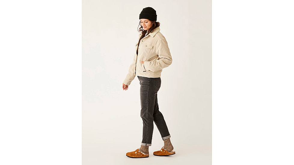 Carve Designs Rhea Buttercord Jacket - Womens, Cement, Large, JCTR15-090-LG