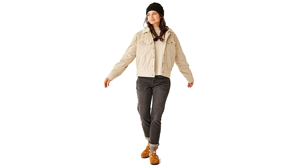Carve Designs Rhea Buttercord Jacket - Womens, Cement, Large, JCTR15-090-LG