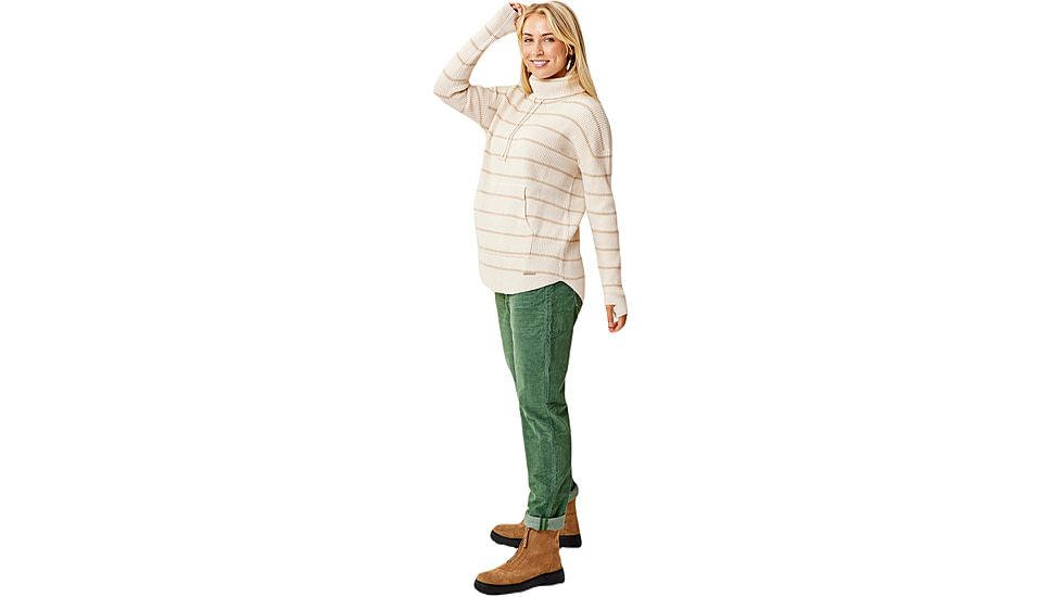 Carve Designs Rockvale Sweater - Womens, Birch Mini Stripe, Small, SWRV44-285-SM