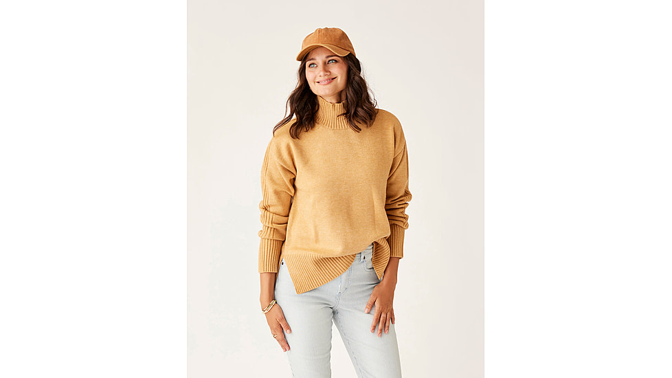 Carve Designs Woodward Sweater - Womens, Camel Heather, Medium, SWTN10-728-MD