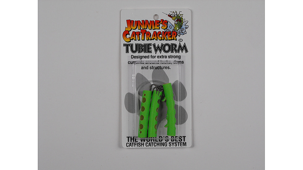 Cat Tracker Tubie Worm, Hot Green, 3/ Pack, CCTU3-HG