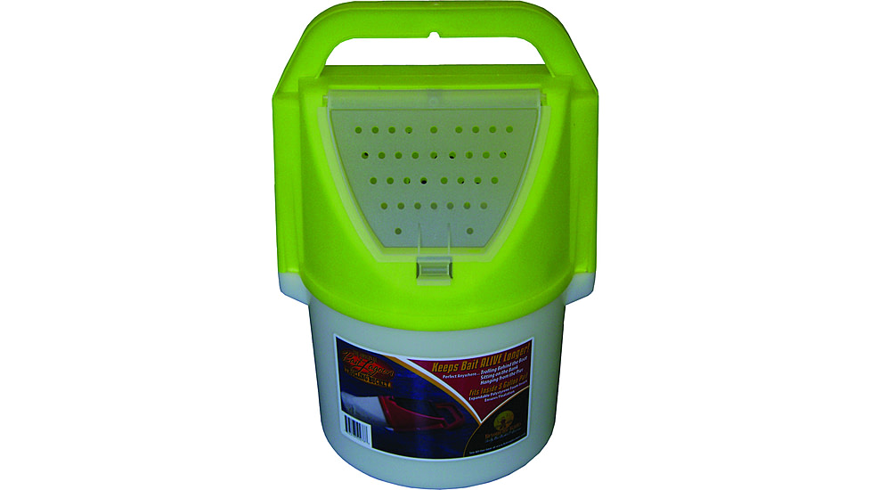 Challenge Plastics Challenge Bait Lagoon Troll Bucket, Hot Yellow, 50355