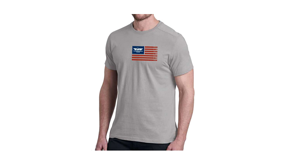 Christensen Arms Barrel Flag SS Tee - Mens, Ash Gray, XL, 730-CA073-40-00-101-05