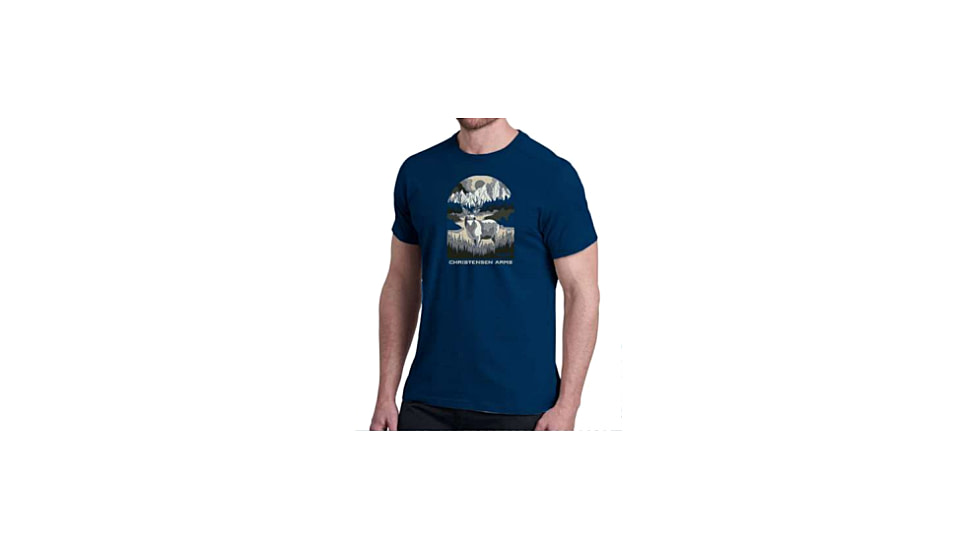 Christensen Arms Buck Valley SS Tee - Mens, Classic Navy, 2X, 730-CA067-40-00-400-06