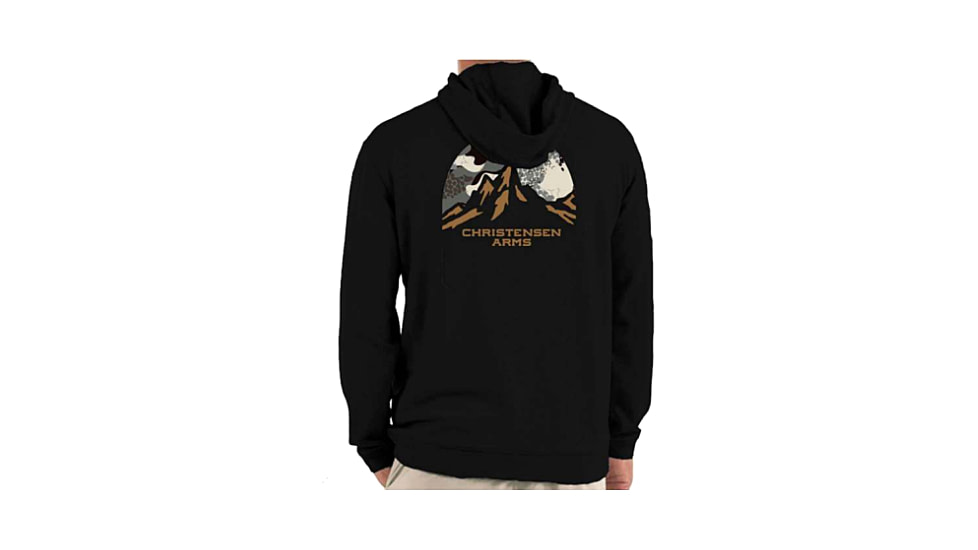 Christensen Arms Camo Mountain Full Zip Hoodie - Mens, Black, S, 730-CA082-20-00-000-02