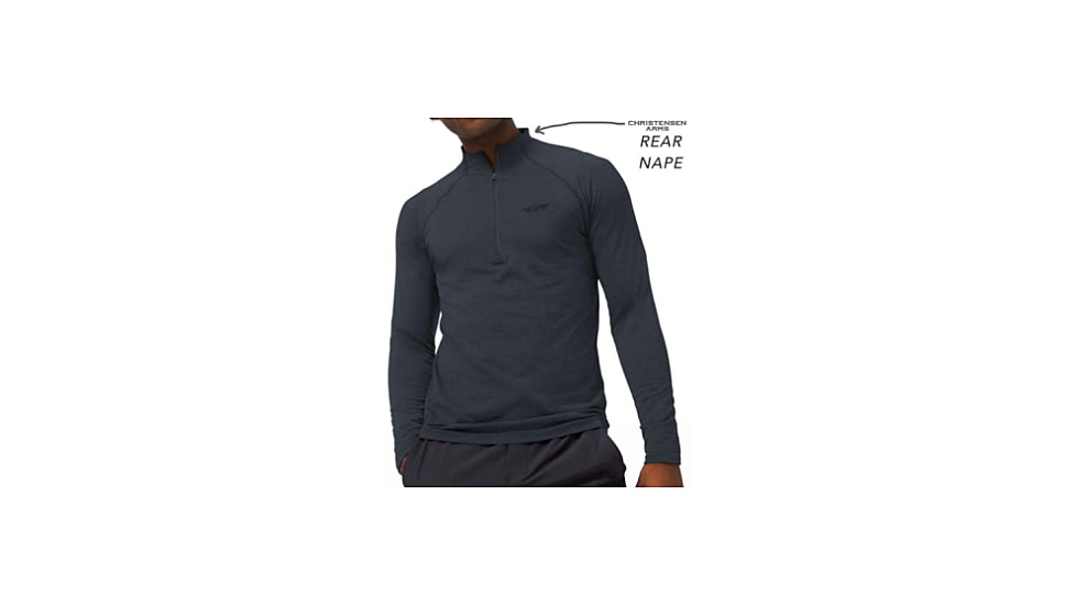 Christensen Arms Christensen Premium 1/4 Zip Pullover - Mens, Carbon, M, 730-CA127-70-01-103-03