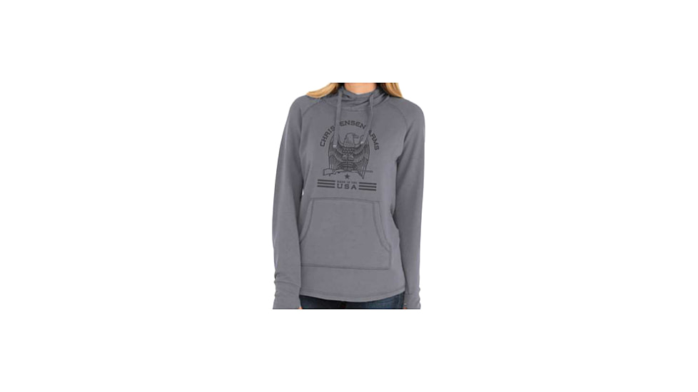 Christensen Arms Classic Eagle Hoodie - Womens, Ash Gray, 2X, 730-CA119-30-01-101-06