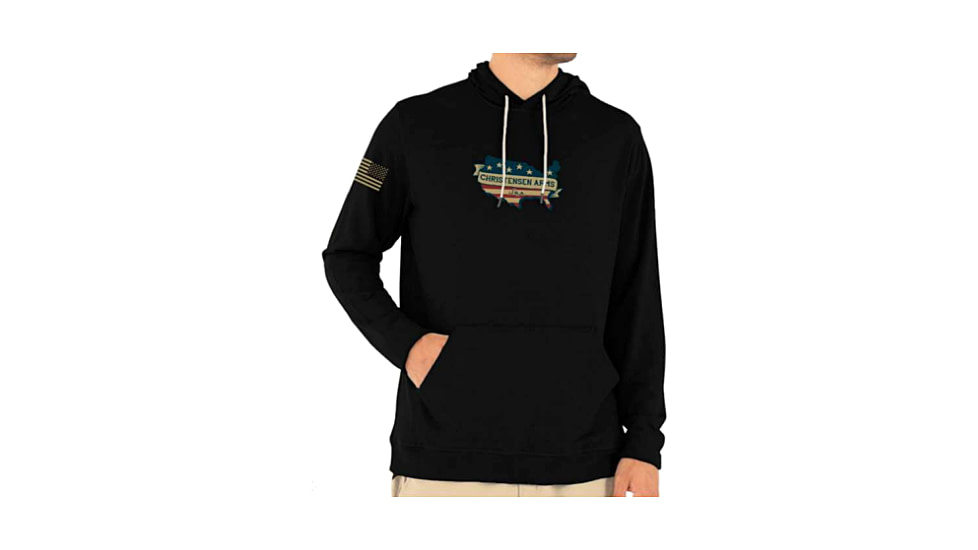 Christensen Arms Flag Map Hoodie - Mens, Black, L, 730-CA089-30-00-000-04