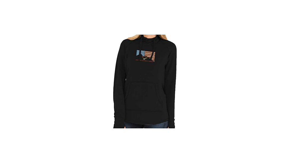 Christensen Arms Flag Silhouette Hoodie - Womens, Black, S, 730-CA118-30-01-000-02