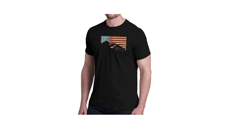 Christensen Arms Flag Silhouette SS Tee - Mens, Black, M, 730-CA071-40-00-000-03