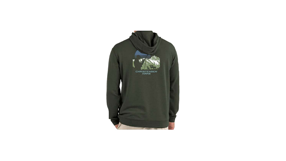 Christensen Arms Hunter Silhouette Full Zip Hoodie - Mens, Dark Olive, 4X, 730-CA083-20-00-201-08