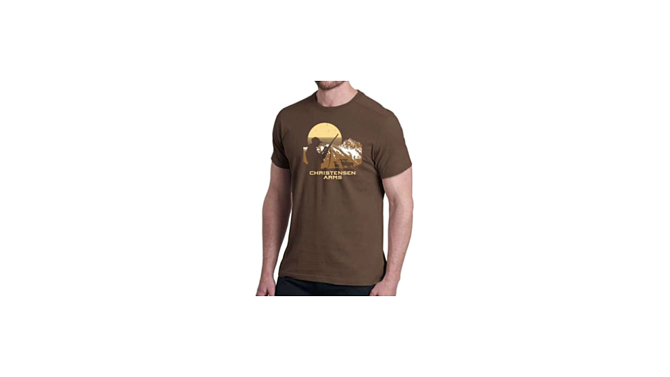 Christensen Arms Hunter Silhouette SS Tee - Mens, Coffee, 2X, 730-CA070-40-00-501-06