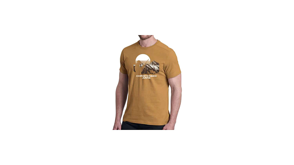 Christensen Arms Hunter Silhouette SS Tee - Mens, Dark Khaki, 4X, 730-CA070-40-00-600-08