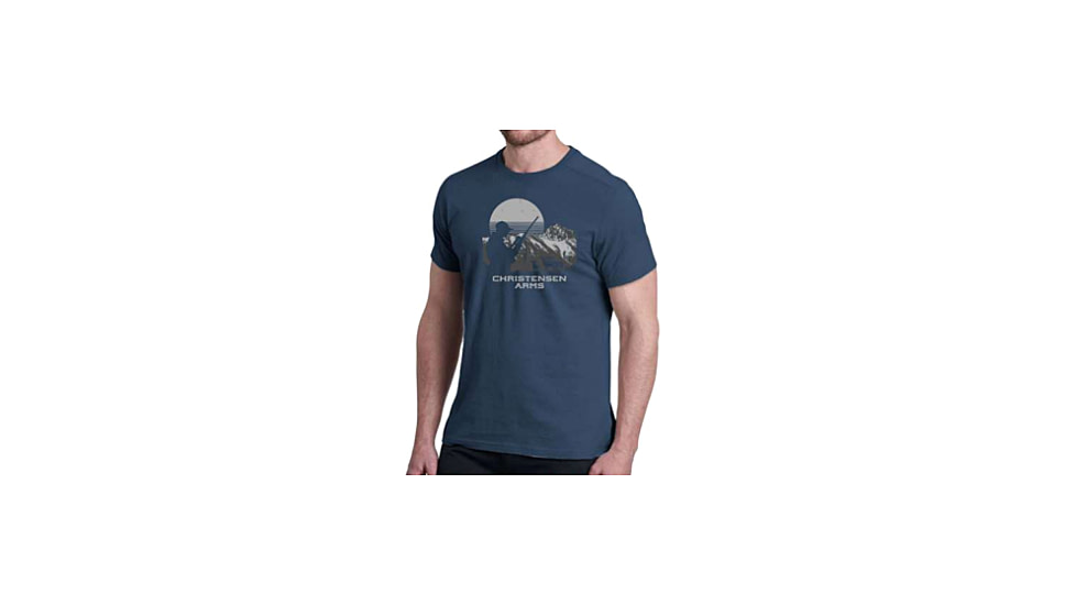 Christensen Arms Hunter Silhouette SS Tee - Mens, Deep Navy, M, 730-CA070-40-00-404-03