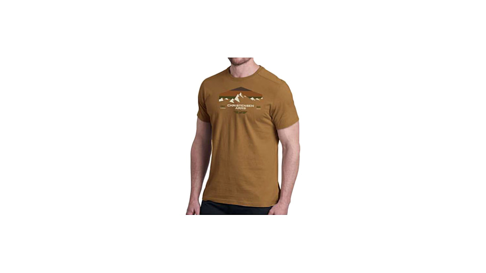 Christensen Arms Mountain Gradient SS Tee - Mens, Dark Khaki, L, 730-CA058-40-00-600-04